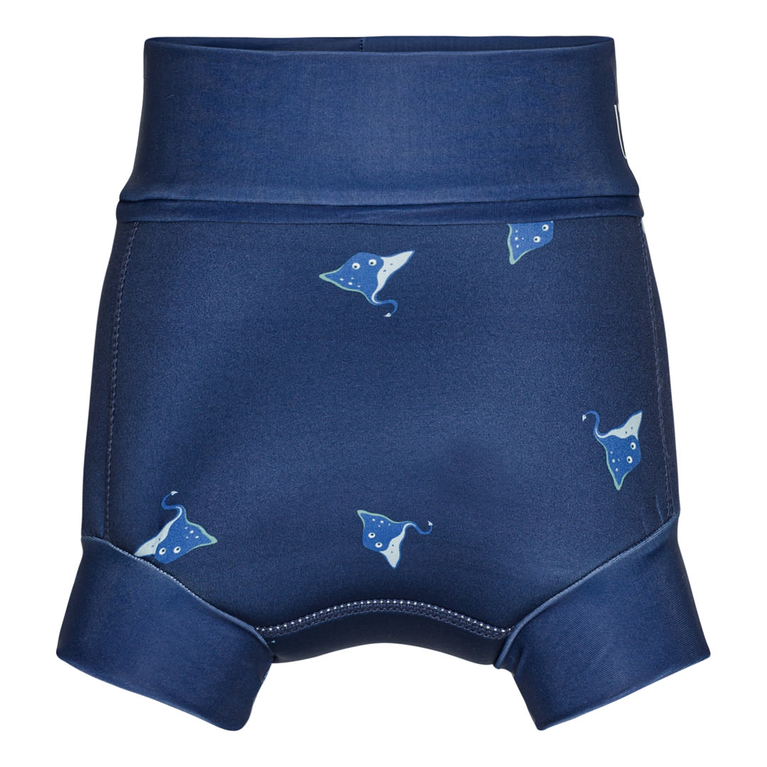 Blebadebukser Neopren - Navy - Skate Fish